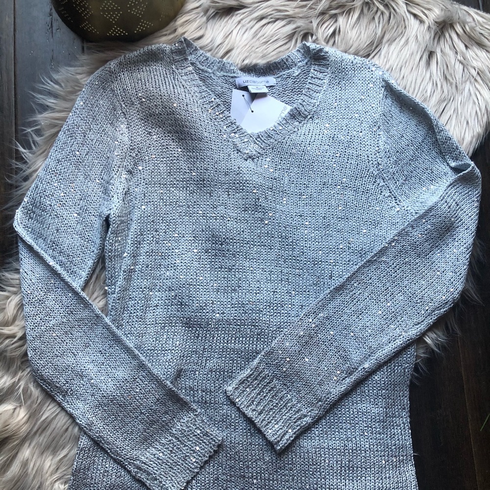 Liz Claiborne Shine Sweater NWT